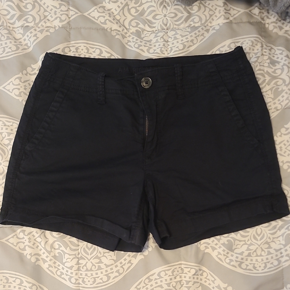 American Eagle Outfitters Black Bermuda Shorts